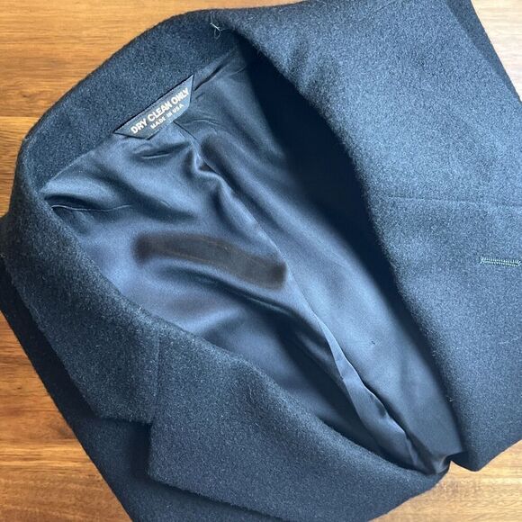 Bill Blass Parisian Black Label %100 Camel Hair Blazer Lined Black Men's 42 Long - Picture 5 of 5